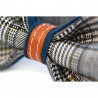 Noeud Papillon prince de galle, bleu et cuir marron Sir William