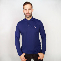 Polo ROUGE homme - Manches longues