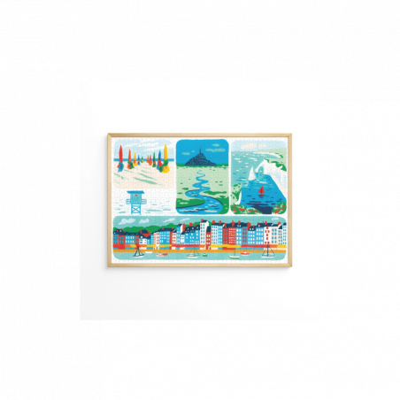 Puzzle 1000 pièces : Normandie